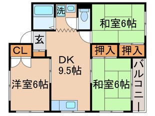 中村マンションの物件間取画像